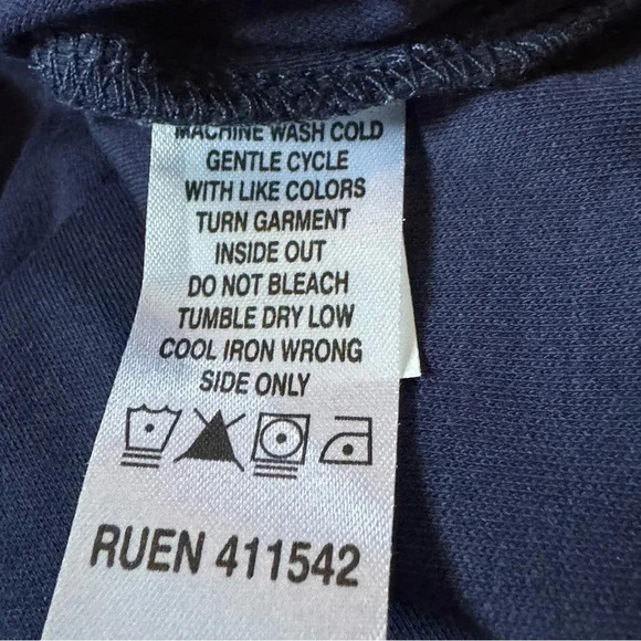 Drapers & Damons 2X Tank Top Shirt Navy Blue Scoop Neck Sleeveless Cotton Blend - Picture 5 of 5